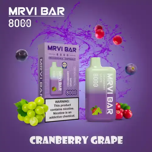 MRVI BAR 8000 Puffs Disposable Vape E-Cigarette Stick 15ml E-Liquid 650mAh Battery Mesh Coil