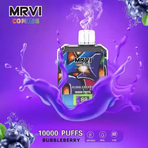 MRVI COMING 10000 Puffs Disposable Vape 19ml E-Liquid Mesh Coil 650mAh Battery 2% 3% 5% Nicotine