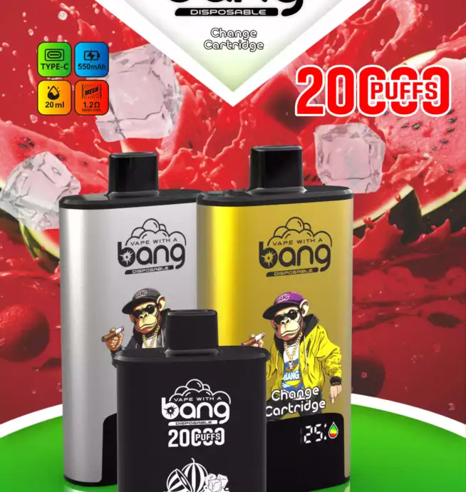 BANG 20000 PUFFS DSK046 B20HD Vape 20ml E-Liquid Dual Mesh Coil