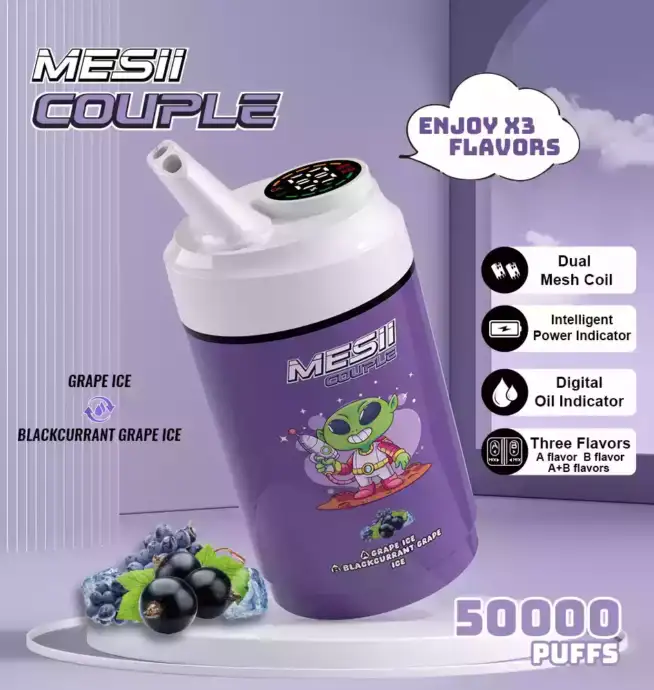 Coppia Mesii 50000 soffi tre gusti 40ml e-liquido