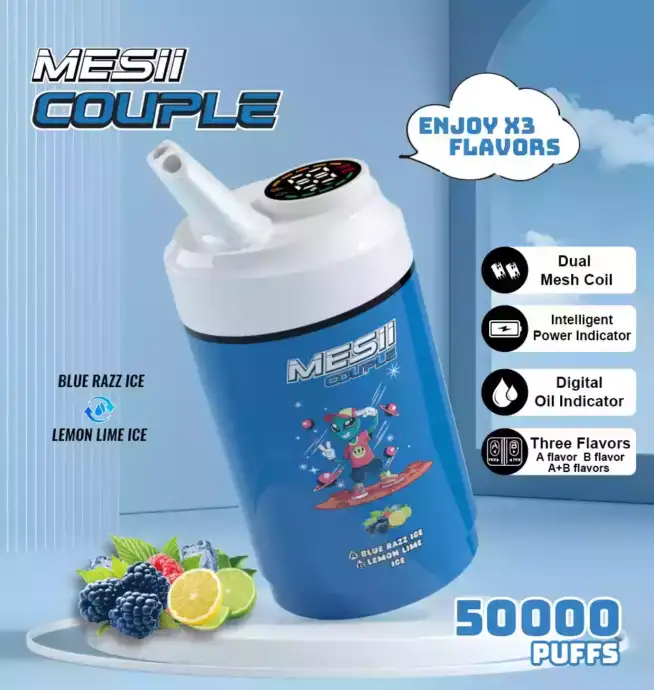 Coppia Mesii 50000 soffi tre gusti 40ml e-liquido
