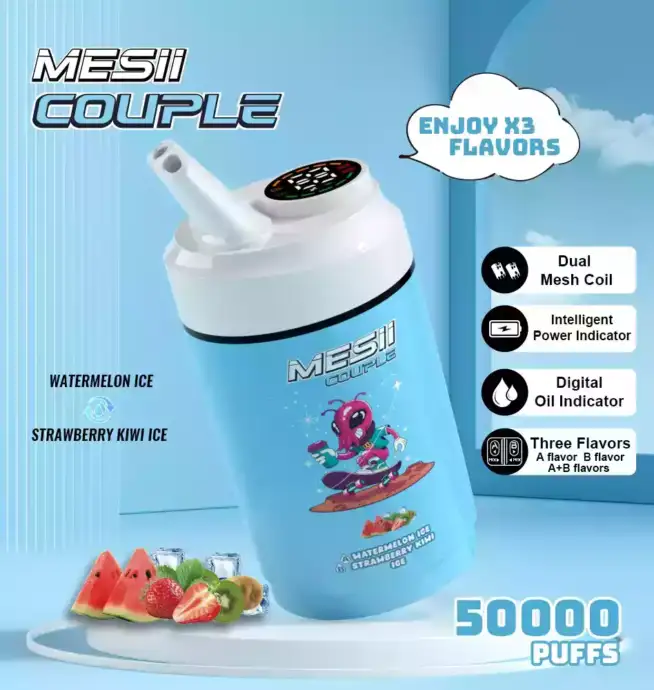 Coppia Mesii 50000 soffi tre gusti 40ml e-liquido