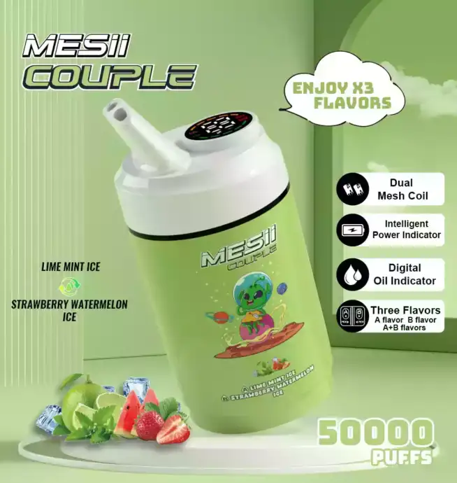 Coppia Mesii 50000 soffi tre gusti 40ml e-liquido