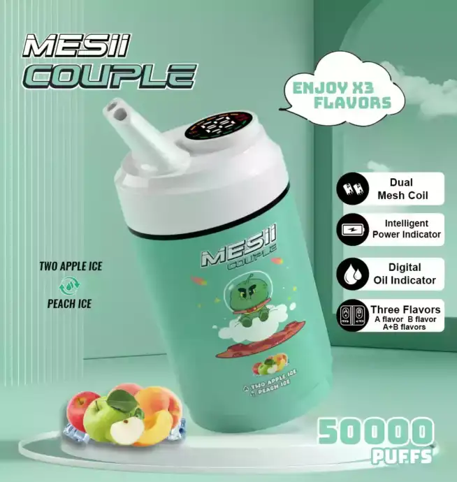 Coppia Mesii 50000 soffi tre gusti 40ml e-liquido