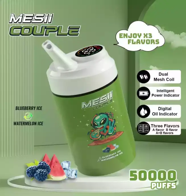 Coppia Mesii 50000 soffi tre gusti 40ml e-liquido