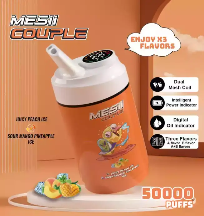 Coppia Mesii 50000 soffi tre gusti 40ml e-liquido