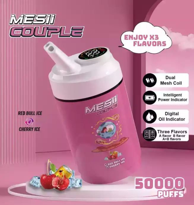 Coppia Mesii 50000 soffi tre gusti 40ml e-liquido