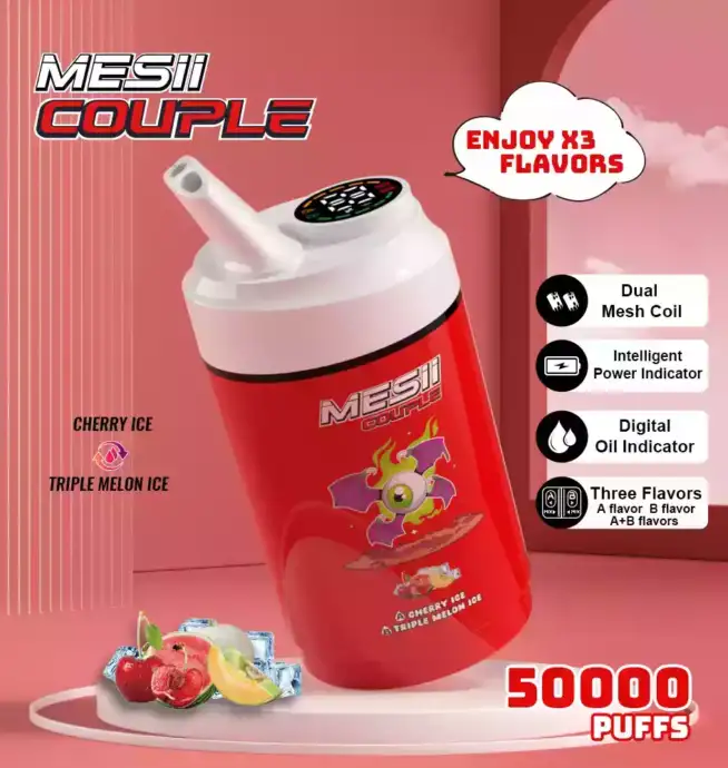 Coppia Mesii 50000 soffi tre gusti 40ml e-liquido
