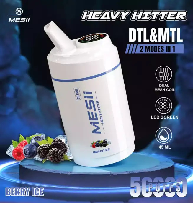 Mesii Shisha Heavy Hitter 50000 Puffs Long-lasting Shisha Vape