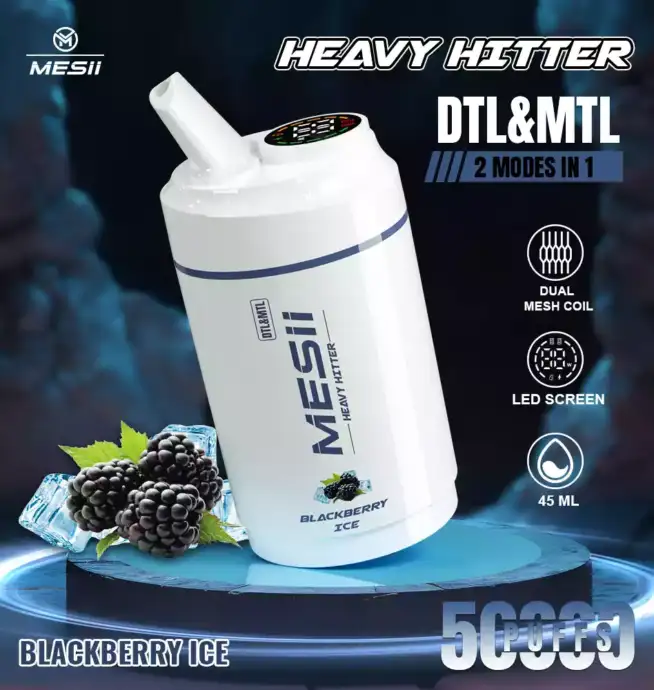 Mesii Shisha Heavy Hitter 50000 Puffs Long-lasting Shisha Vape