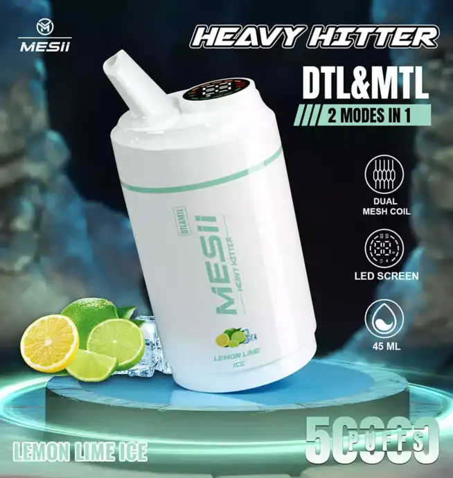 Mesii Shisha Heavy Hitter 50000 Puffs Long-lasting Shisha Vape