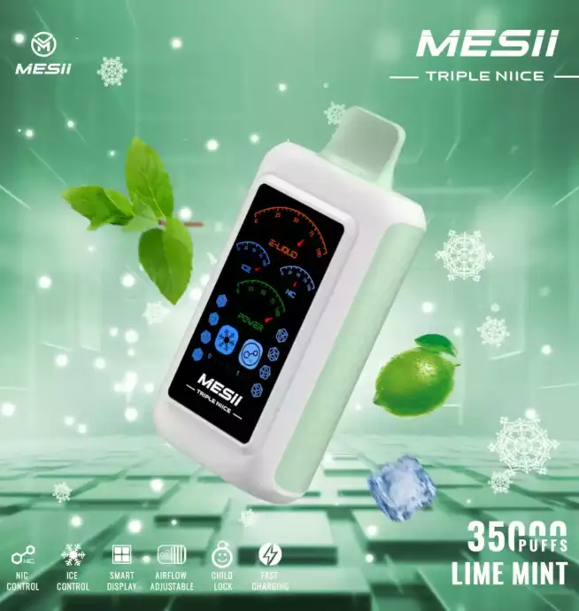 Mesii Triple NIICE 35000 Puffs Vape Adjustable ice nicotine and 35,000 puffs