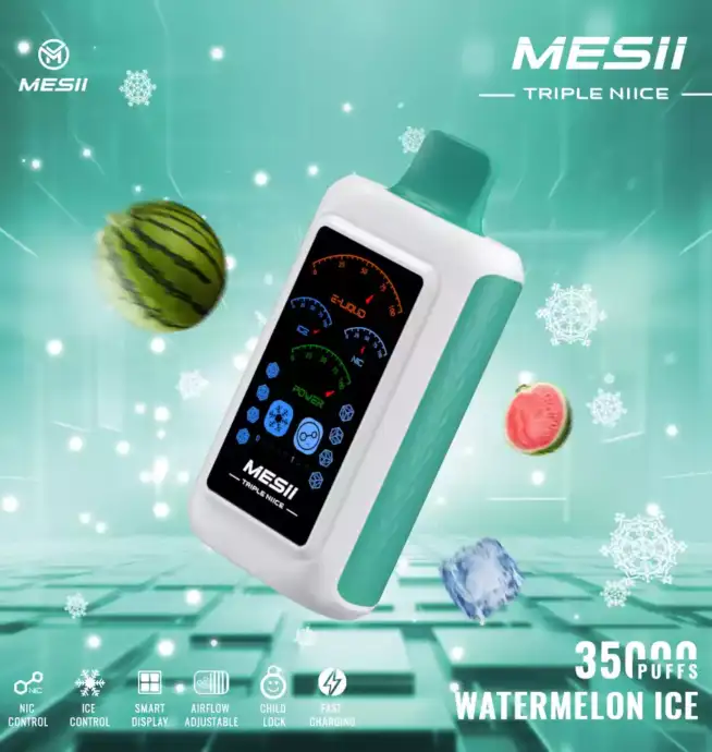 Mesii Triple NIICE 35000 Puffs Vape Adjustable ice nicotine and 35,000 puffs
