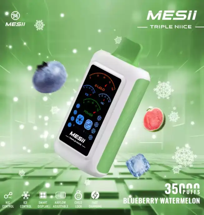 Mesii Triple NIICE 35000 Puffs Vape Adjustable ice nicotine and 35,000 puffs