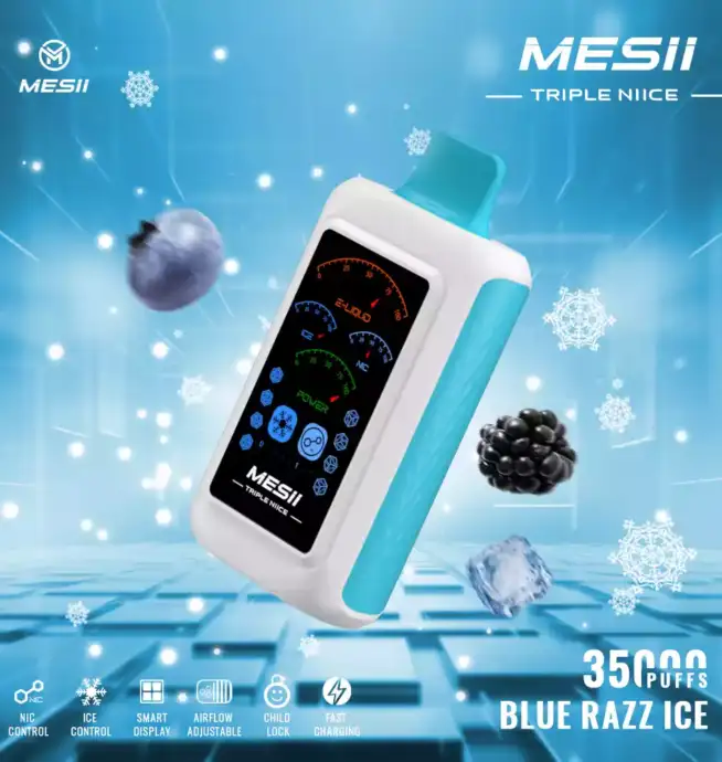 Mesii Triple NIICE 35000 Puffs Vape Adjustable ice nicotine and 35,000 puffs