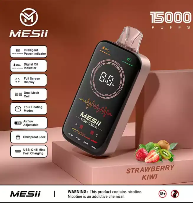 Mesii Visual Boxx 16000 Puffs Disposable Vape with Smart Features