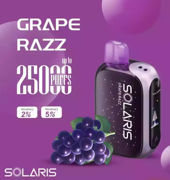 Solaris 25000 Puffs Disposable Vape Big Flavor Long