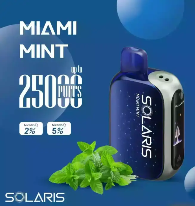 Solaris 25000 Puffs Disposable Vape Big Flavor Long