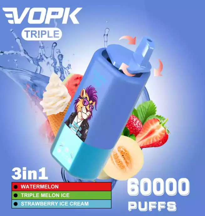 VOPK TRIPE 60000 PUFFS Smart Vape with Flavor Switch Design