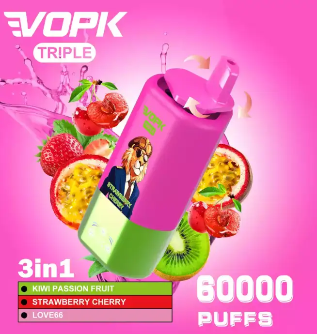 VOPK TRIPE 60000 PUFFS Smart Vape with Flavor Switch DesignVOPK TRIPE 60000 PUFFS Smart Vape with Flavor Switch Design