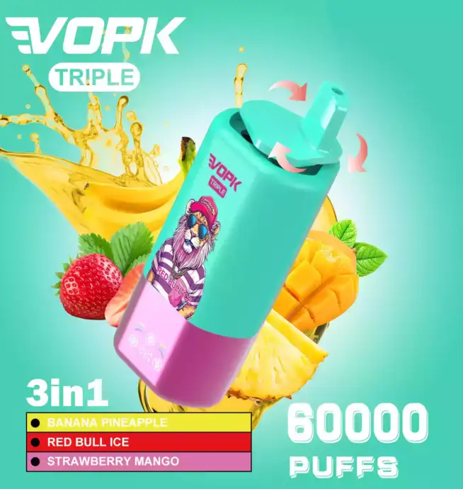 VOPK TRIPE 60000 PUFFS Smart Vape with Flavor Switch Design