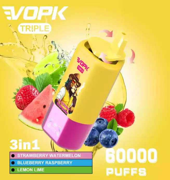 VOPK TRIPE 60000 PUFFS Smart Vape with Flavor Switch Design