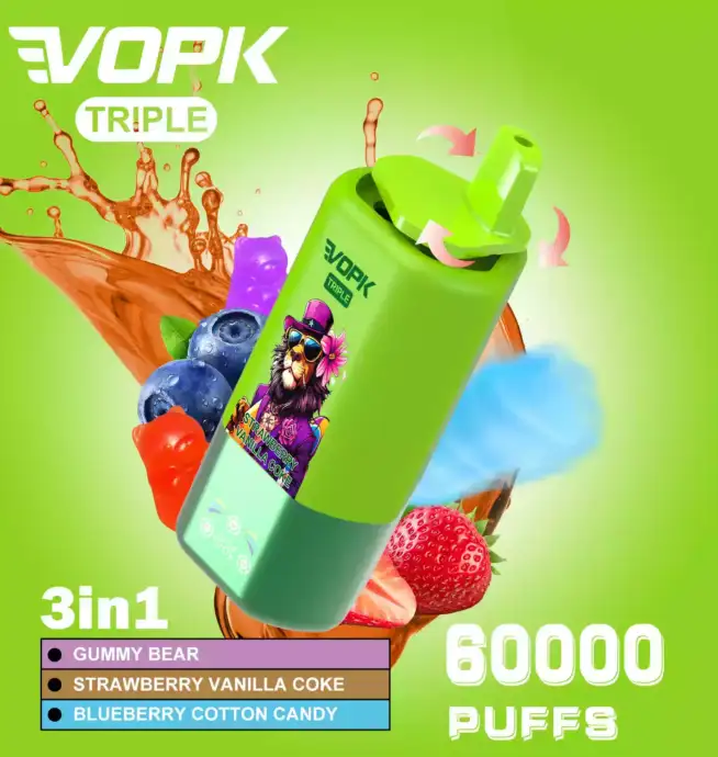 VOPK TRIPE 60000 PUFFS Smart Vape with Flavor Switch Design